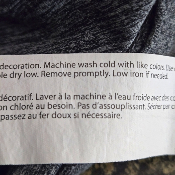 Balance Collection Marled Gray Long Sleeve Hoodie 2 Pockets Men's XL / TG - Picture 8 of 14